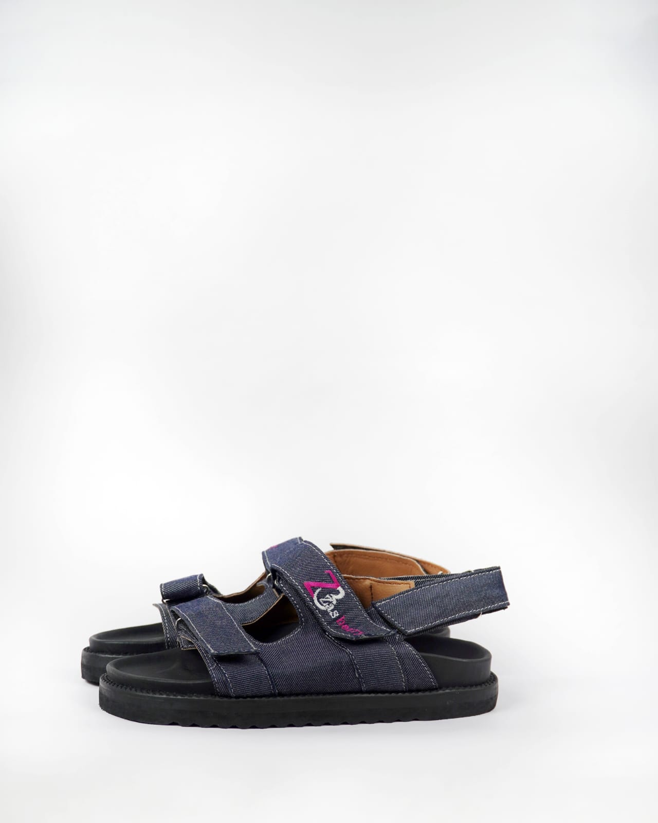 Zasberry Women Jeans Sandals With Logo