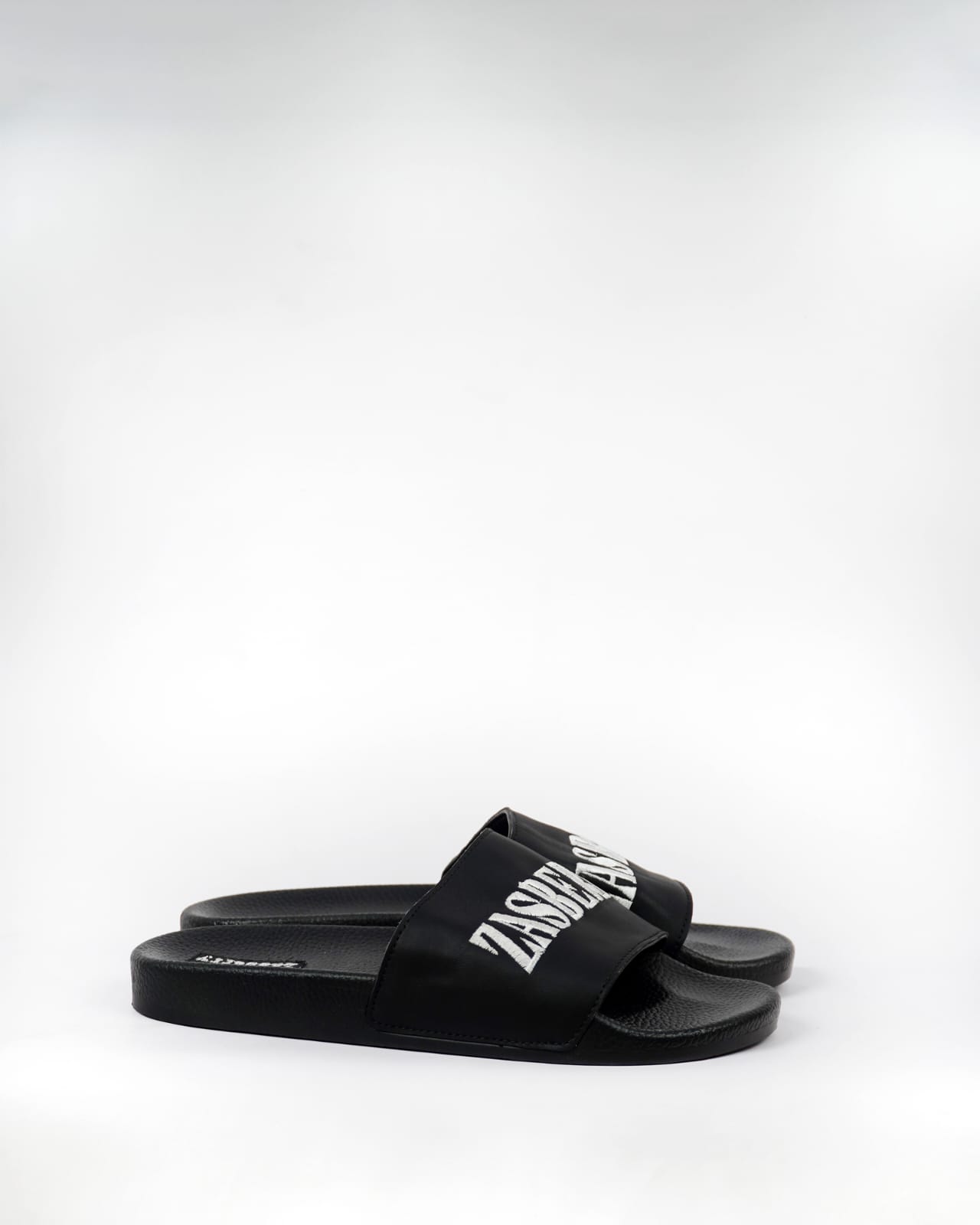 Zasberry Embroidery Slide Sandals With Logo
