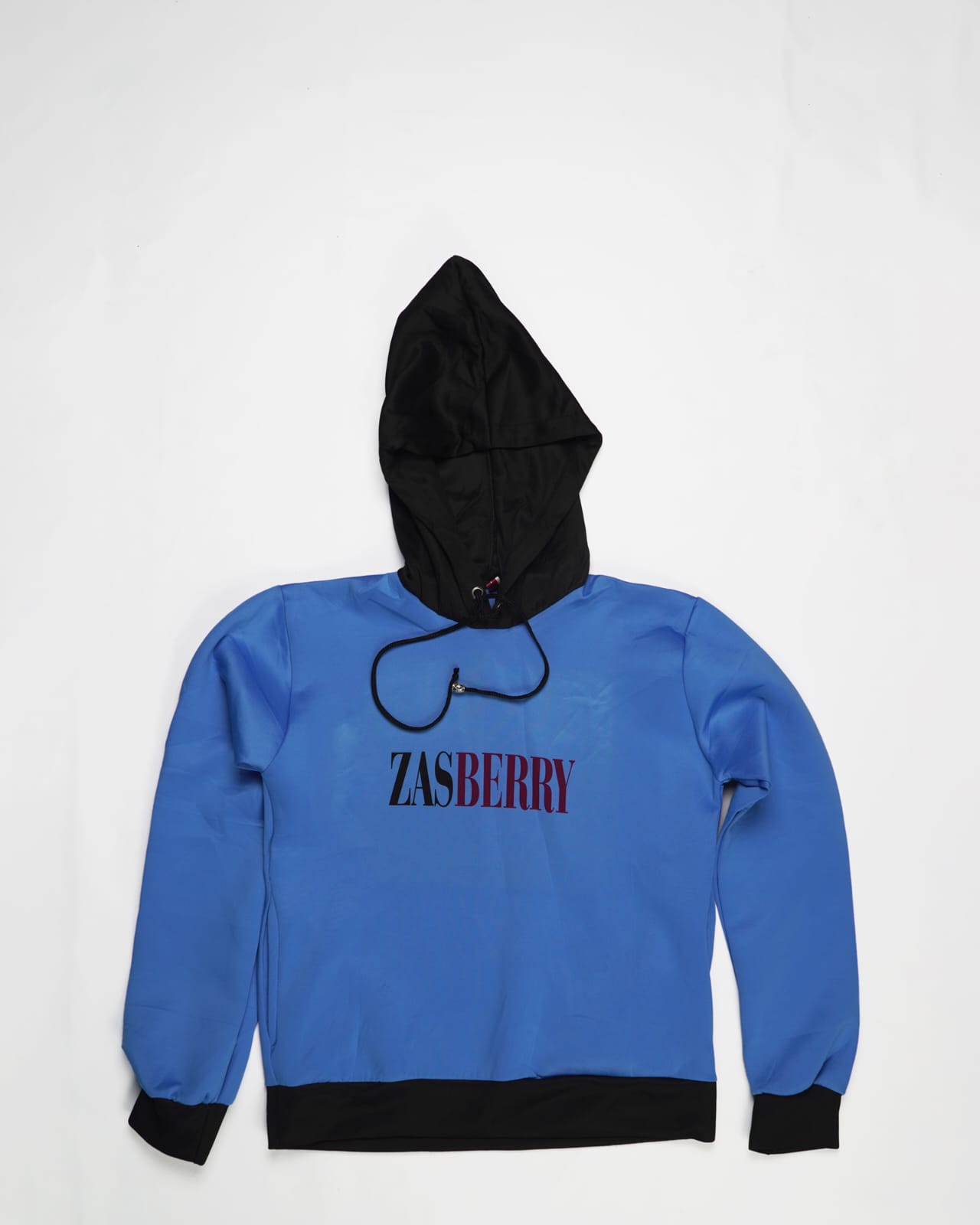 Zasberry Unisex Hoodie Top With Blue/Black Hand
