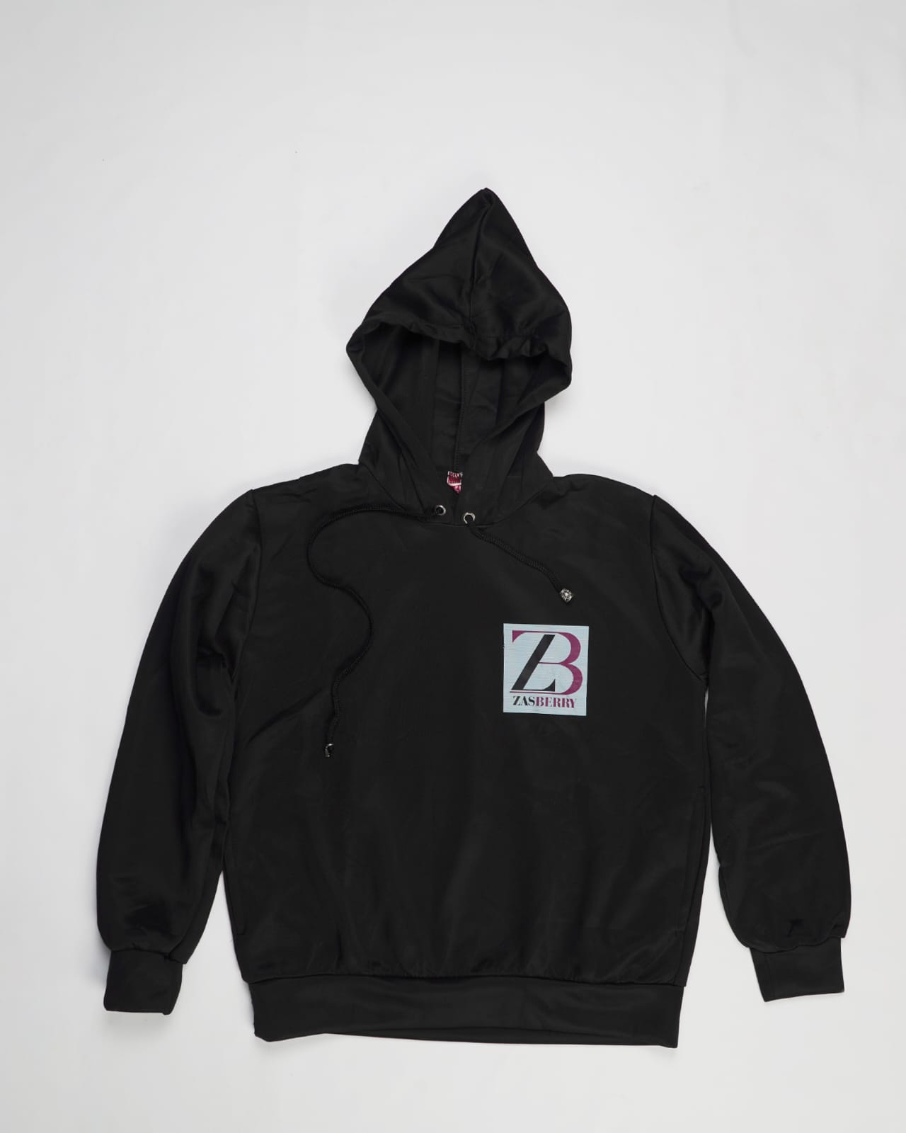 Zasberry Unisex Hoodie Top All Black