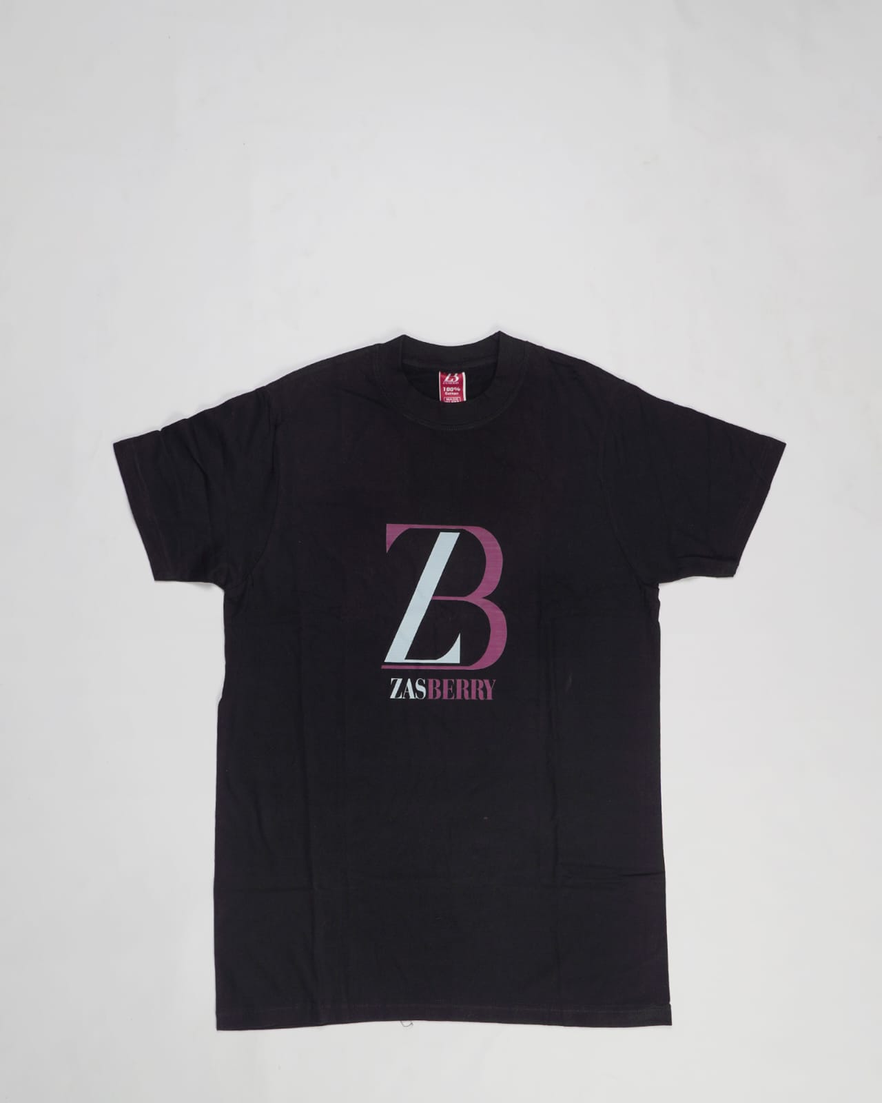 Zasberry Unisex Black T-Shirt With Logo