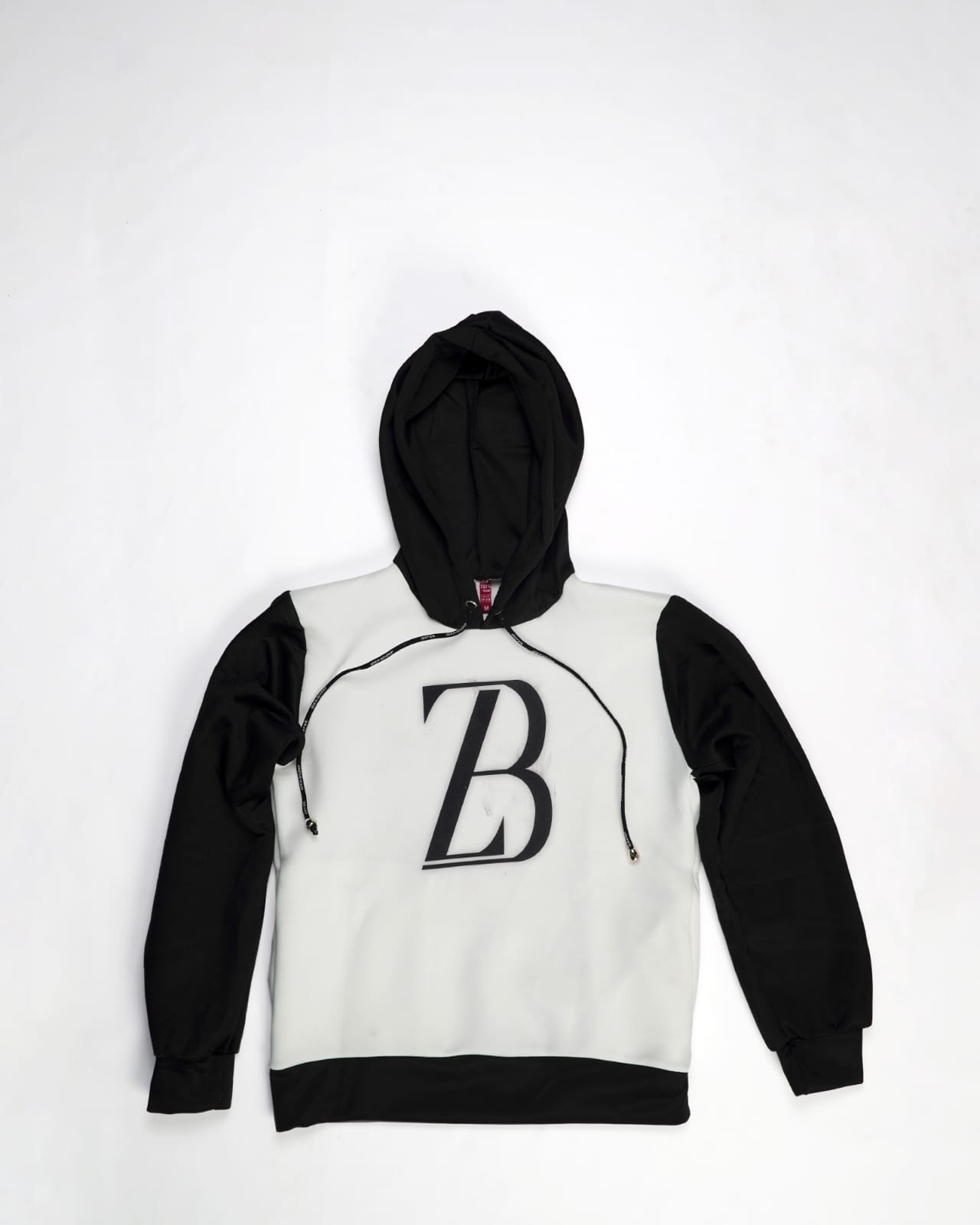 Zasberry Logo Print Hoodie Black/White