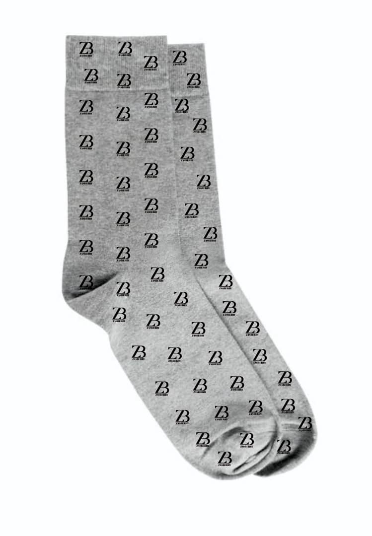 Zasberry Silver Color Logo Stockings