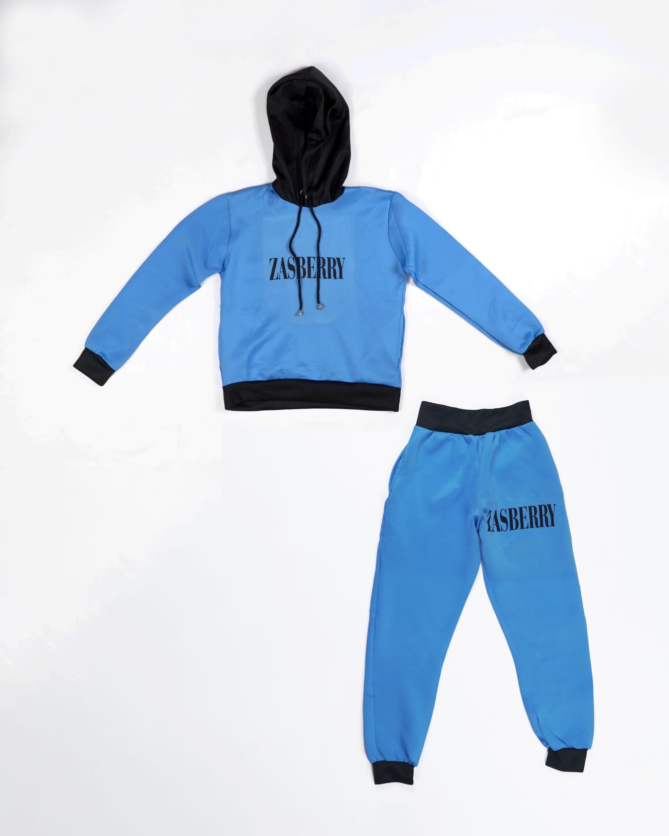 Zasberry Unisex Hoodie Top With Blue/Black Hand