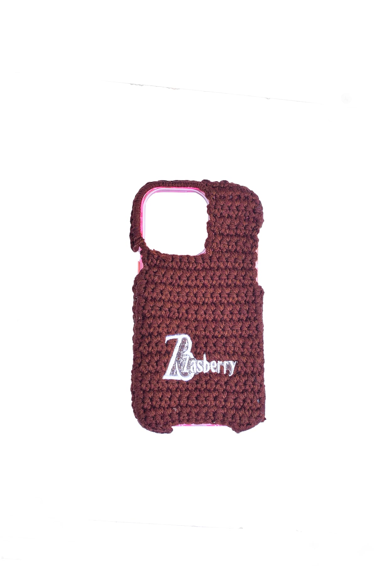 Zasberry Monogram Logo Crochet Phone Case