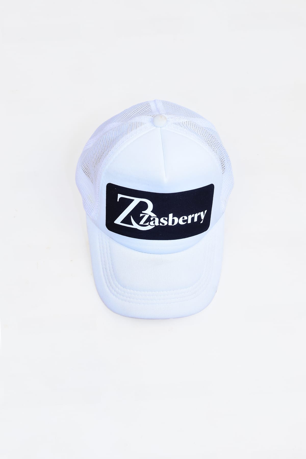 Zasberry Print Logo White Face Cap