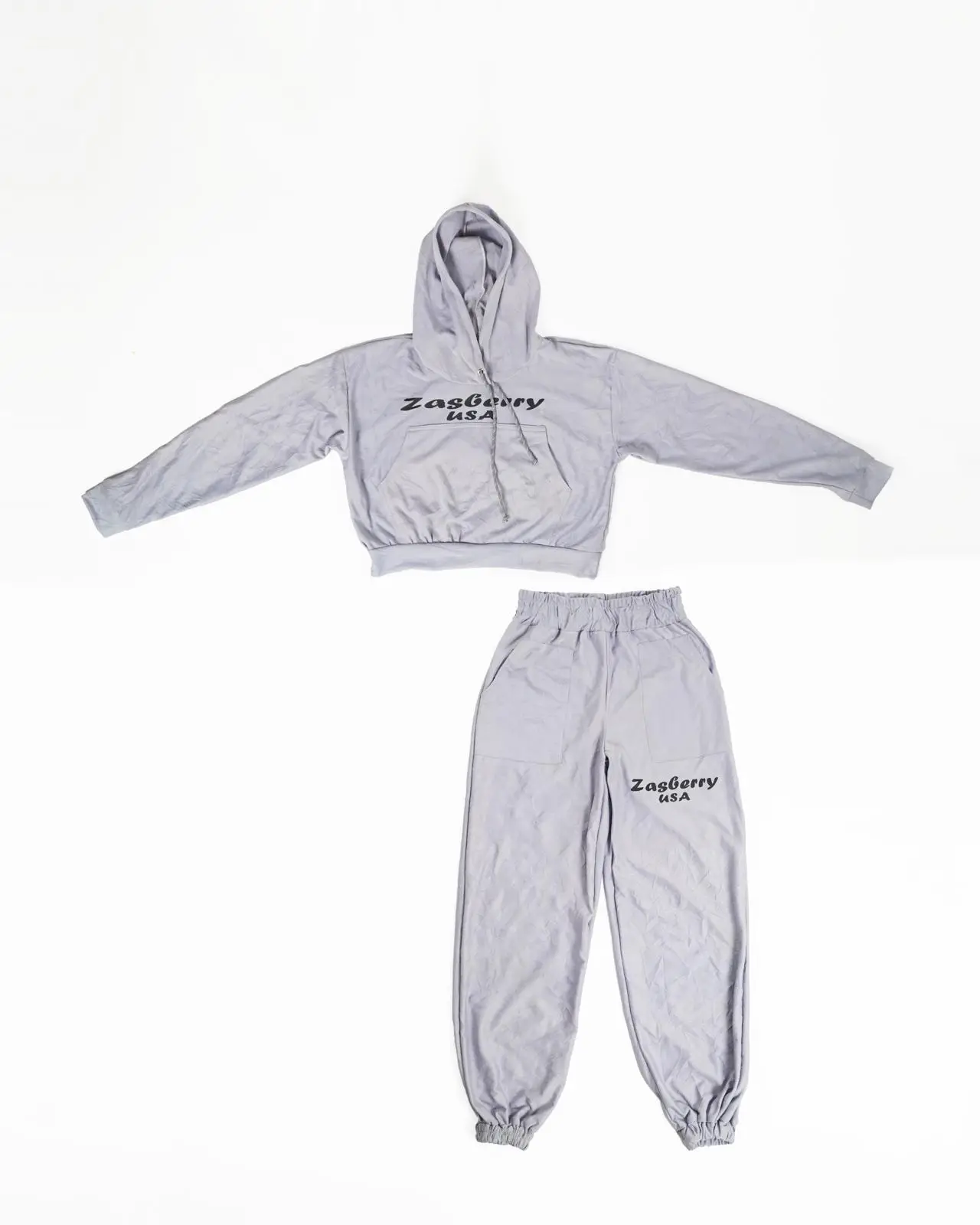 Crop Top Hoodie Set