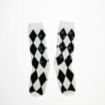 Zasberry Unisex White/Black Stockings