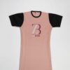 Zasberry Women's T-Shirt Dress Pink/Black Hand