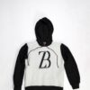 Zasberry Logo Print Hoodie Black/White
