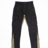 Men Six-Pocket Two Color Denim Jeans