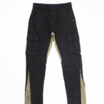 Men Six-Pocket Two Color Denim Jeans