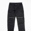Men Multi-Pocket Loose Fit Denim Jeans