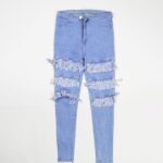 Women Four-Pocket Designers Luxury Jeans