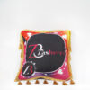 Zasberr Logo Custom Throw Pillow Black Design