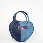 Zasberry Classic Love Shaped Logo Jeans Bag
