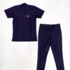 Zasberry Embroidery Logo Cashmare Fabric Two Piece  Set