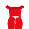 Zasberry Red Rose Flower Dress