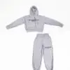 Crop Top Hoodie Set