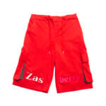 Zasberry Red Shorts With Brand Name
