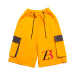 Zasberry Yellow Men's Shorts With Logo